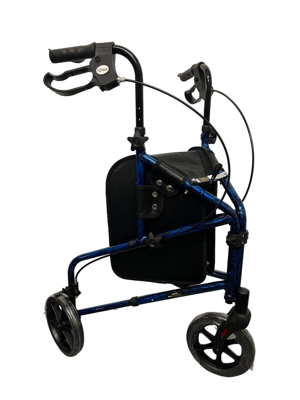 Ultra Lightweight Tri Walker Three Wheel Rollator Mobility Stylish Walking Aid