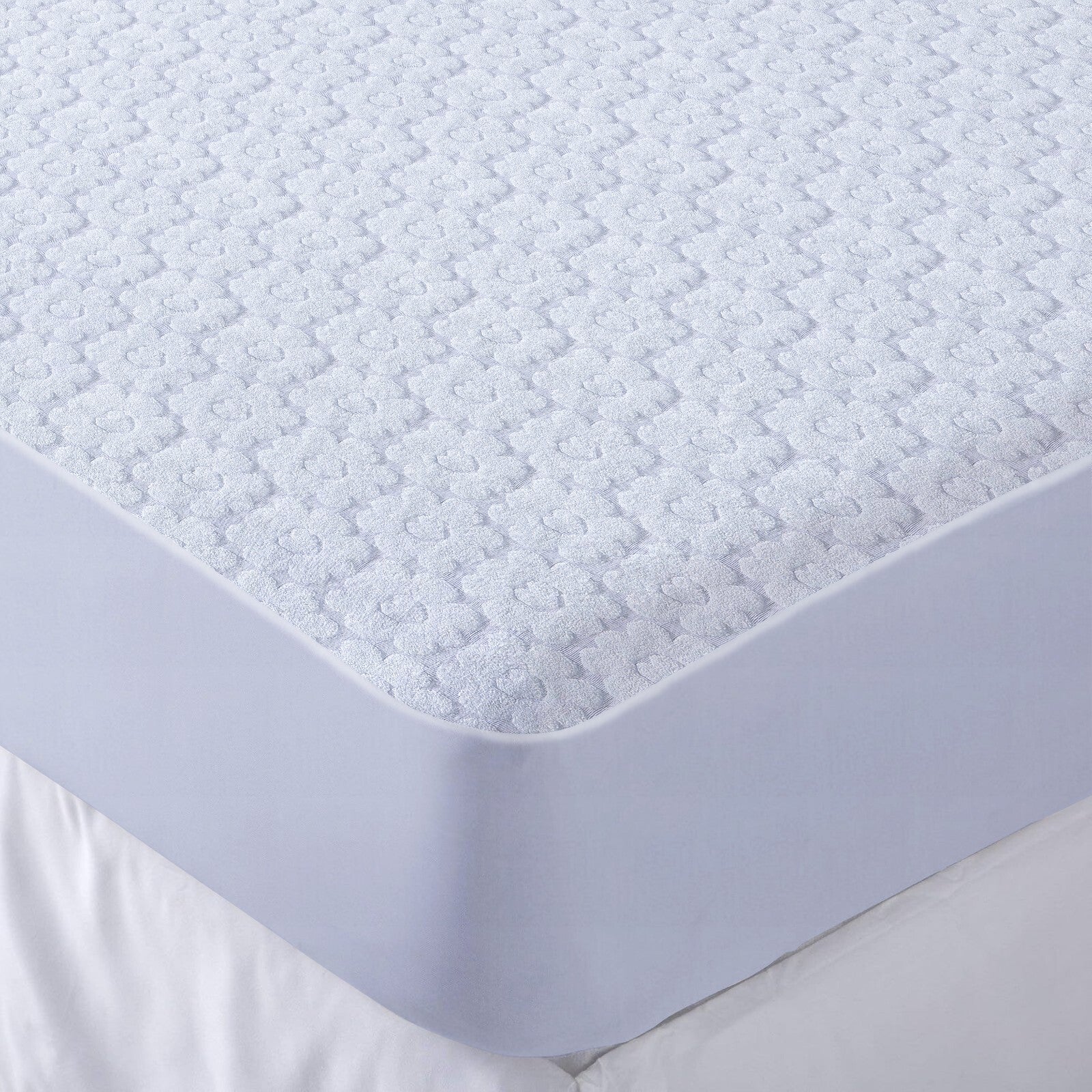 Waterproof Non Noisy Mattress Protector Fitted Sheet Single Double King Size Bed