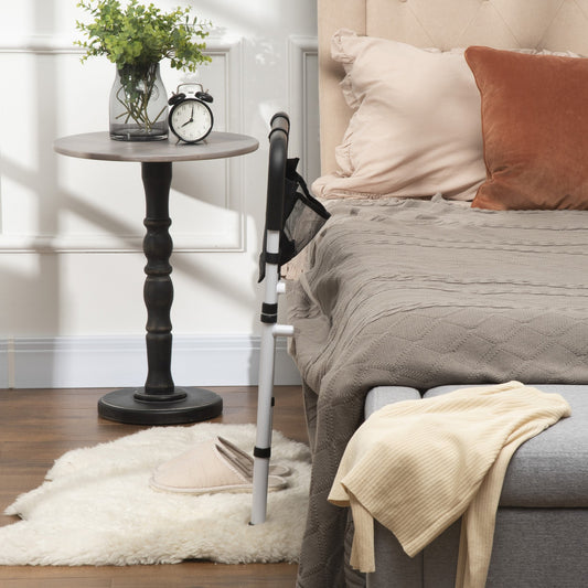 Safety Bed Rail Adjustable Bed Assist Rail with Pocket for Disabled and Senior