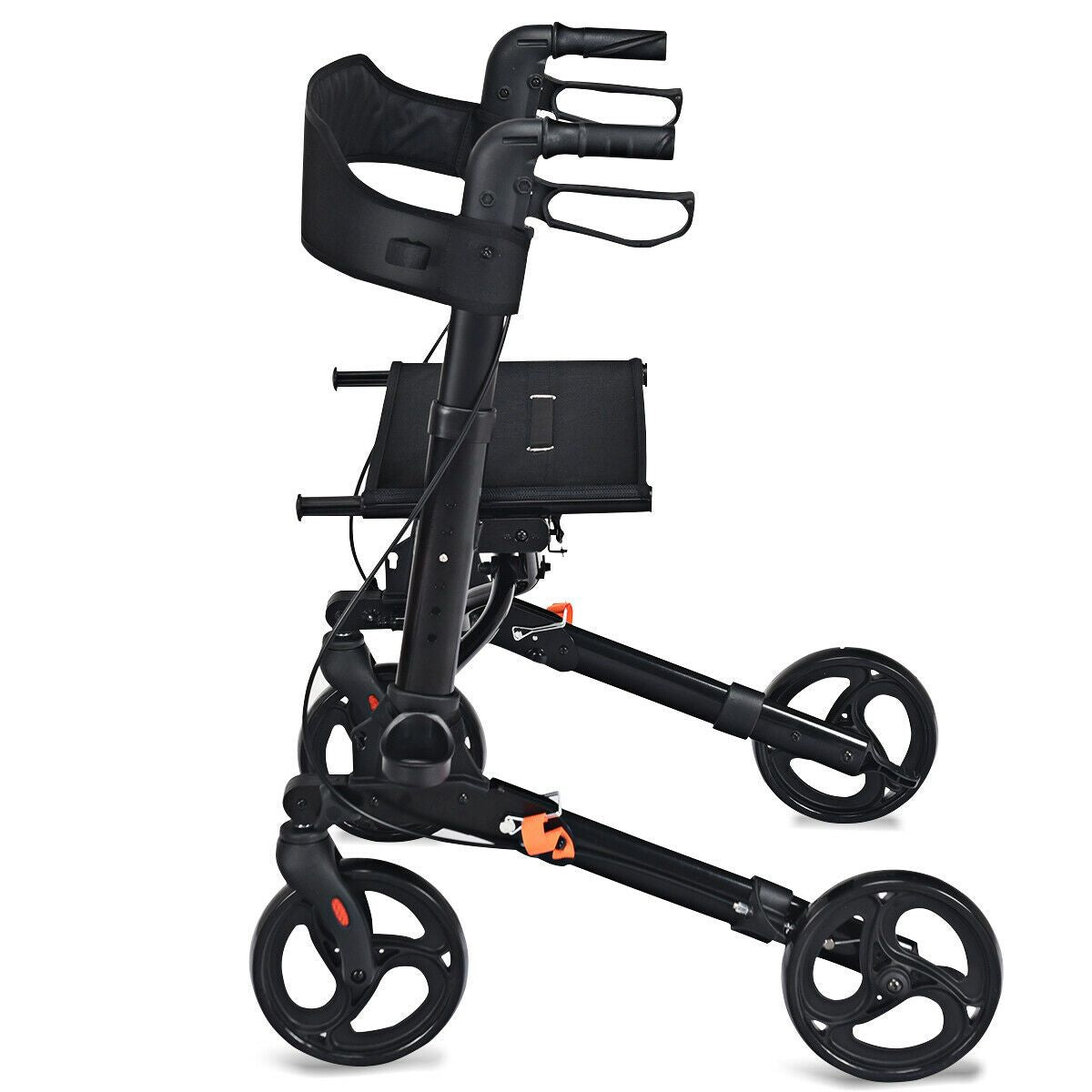Lightweight Aluminium Folding Walking Mobility Aid with 4 Wheels