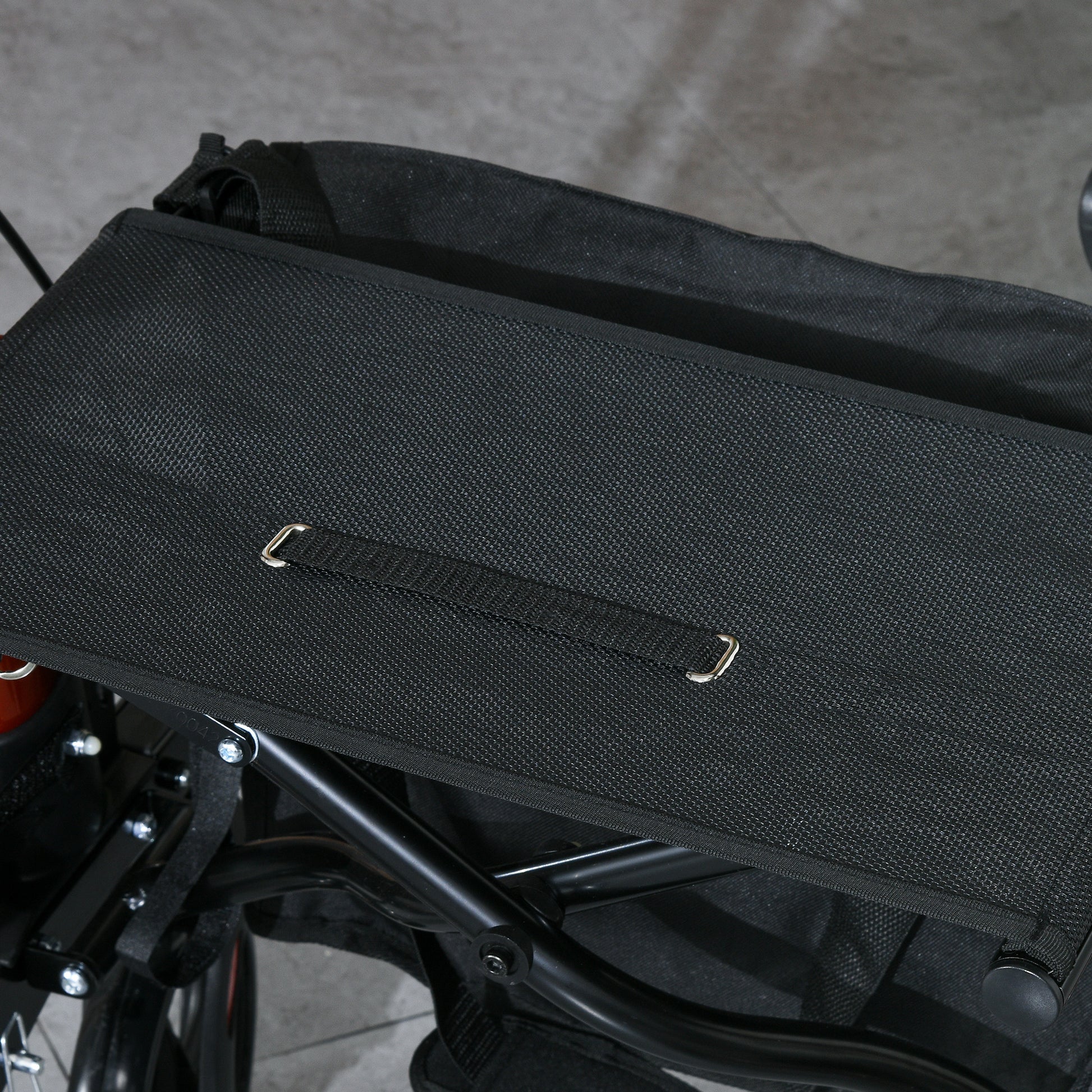 Adjustable 4 Wheel Rollator W/ Seat Bag Folding Mobility Walker