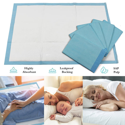 Disposable Incontinence Bed Pads Sheet 60 X 90Cm Absorbency 1700Ml 100Pcs Pack