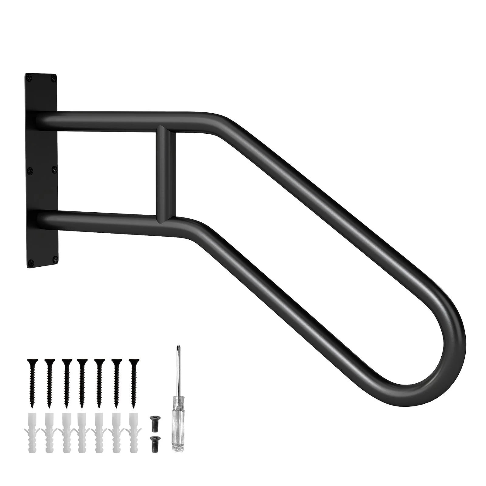 U-Shape Safety Handrail with Matte Finish for Elderly Kids