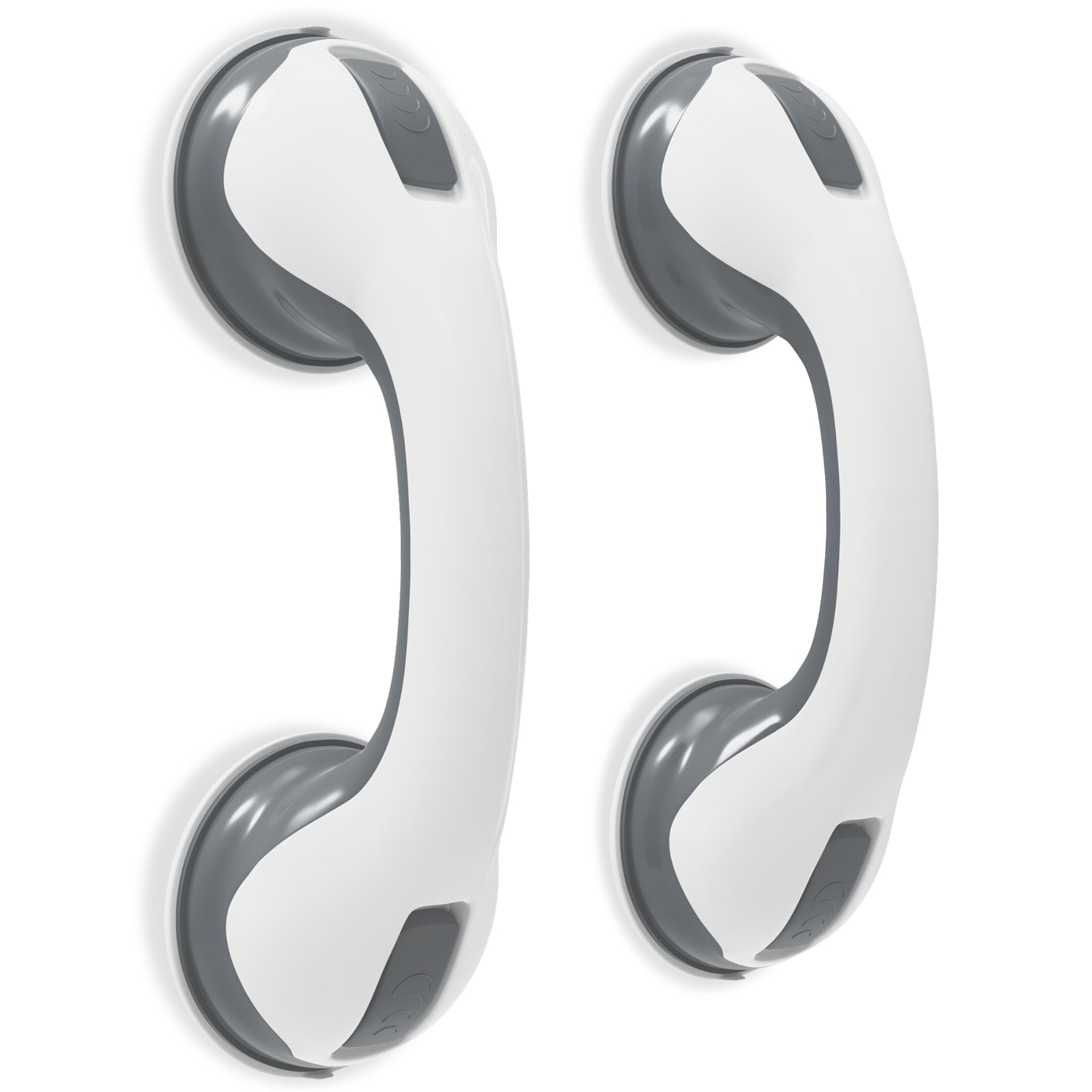 2 X SAFETY SUPPORT HAND RAIL HANDLE BAR GRIP GRAB SUCTION BATH BATHROOM SHOWER