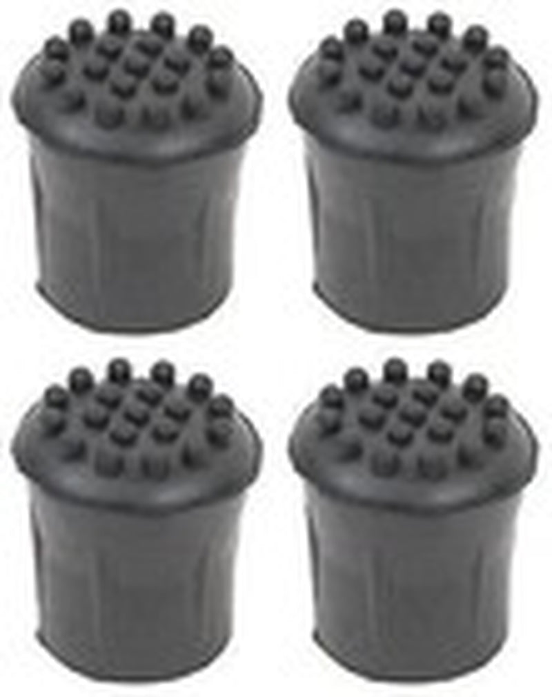 Heavy Duty Walking Stick Rubber Ferrules 2Pc Black 16Mm Cane Crutch Bottom End