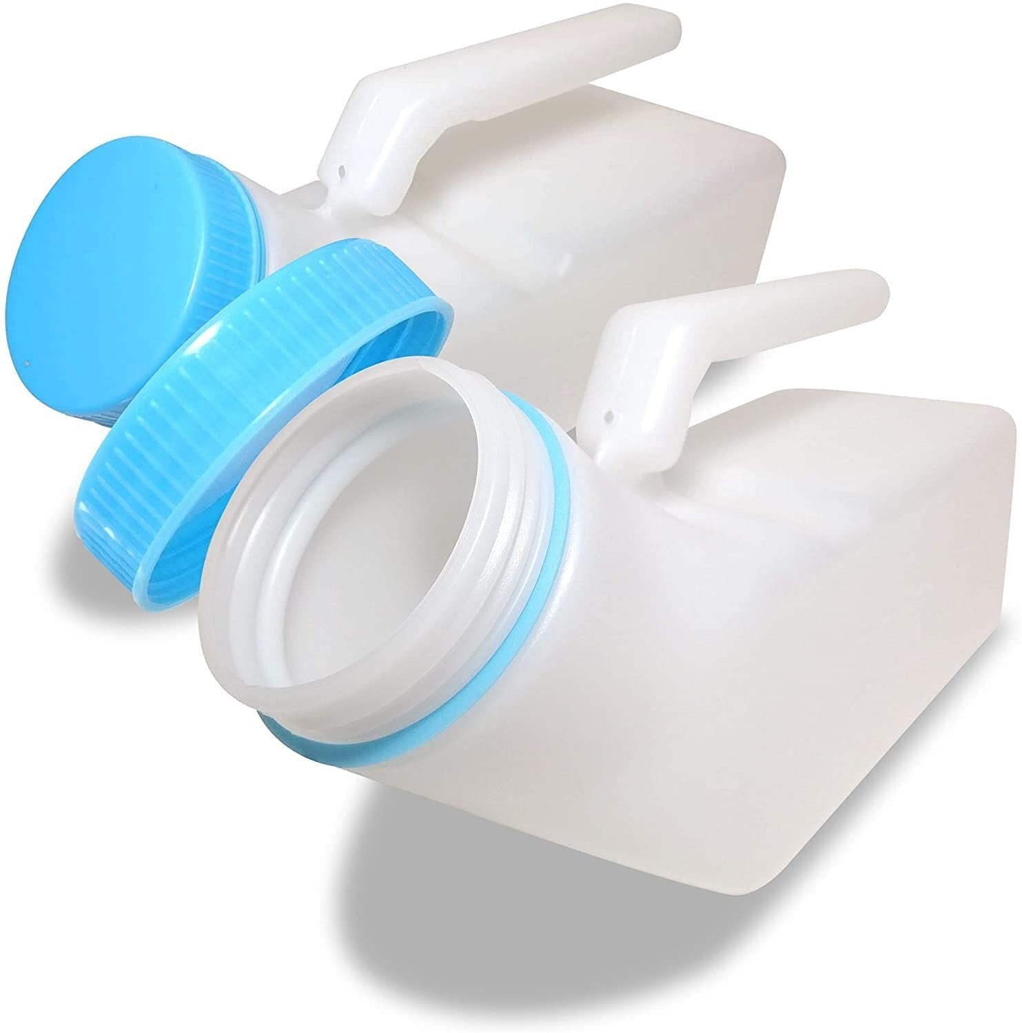 2PCS Male Urinal Portable Incontinence Bottle for Men Travel W/ Night Light - UK