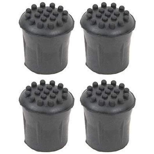 Thick Black Studded Rubber Ferrules 16Mm Walking Stick Ends Tips Cane Accessorie