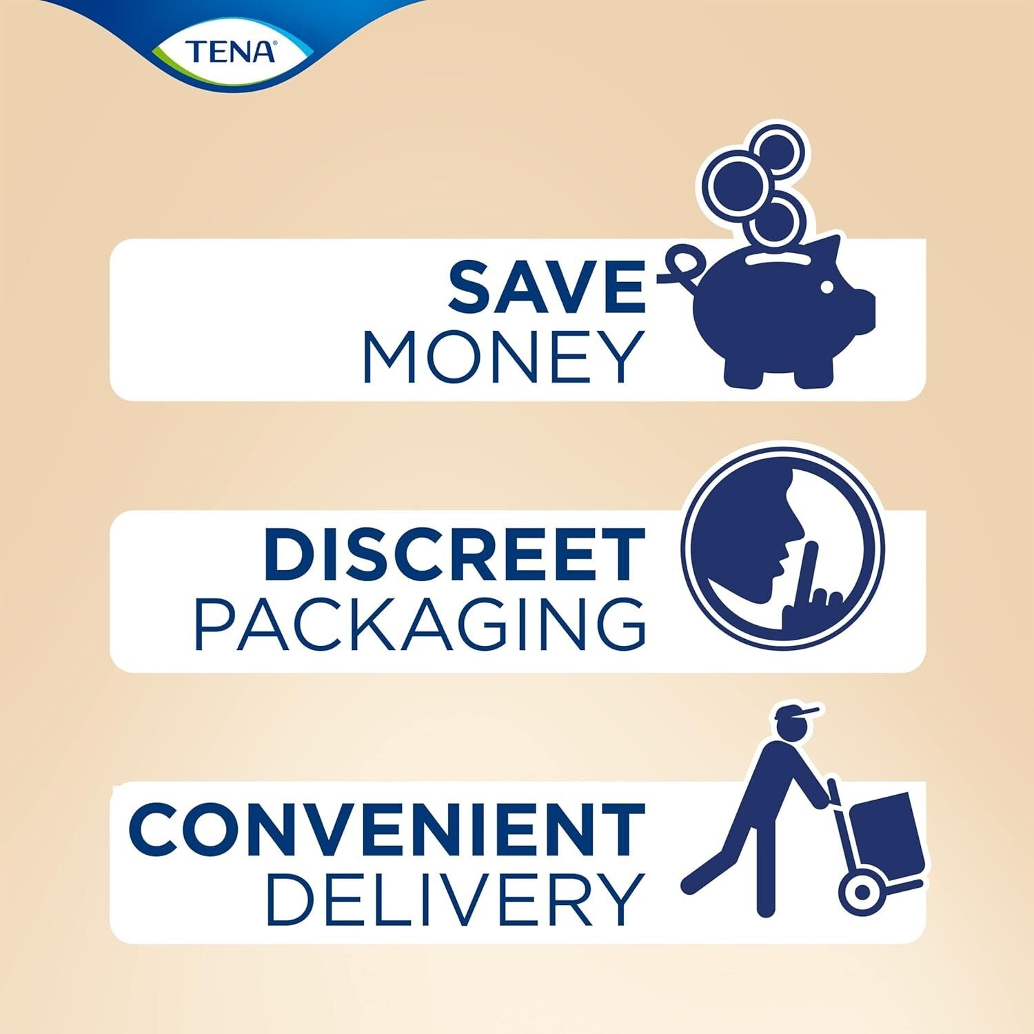 TENA Lights Long Liner 120 Incontinence Liners for Women with Sensitive Skin