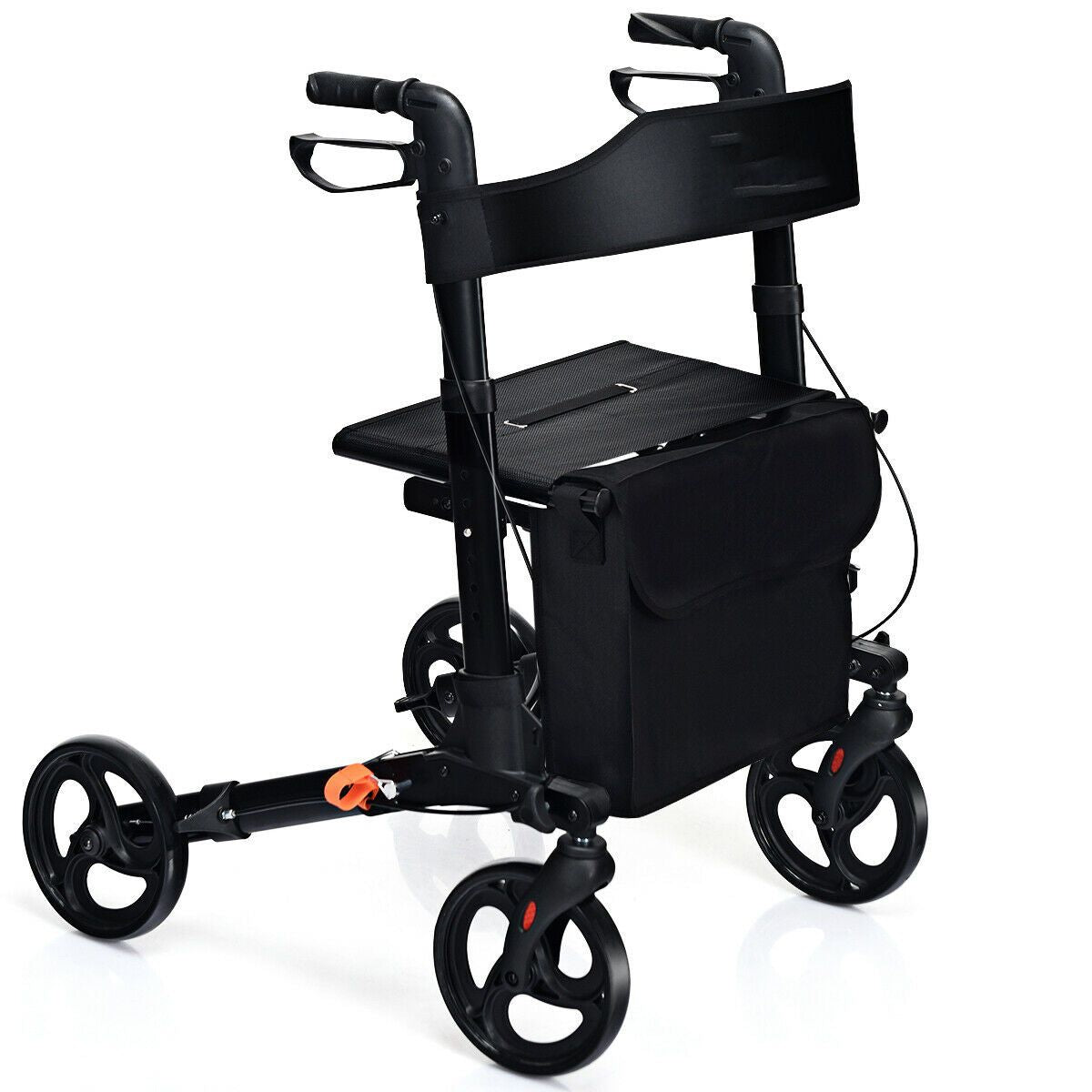 Lightweight Aluminium Folding Walking Mobility Aid with 4 Wheels