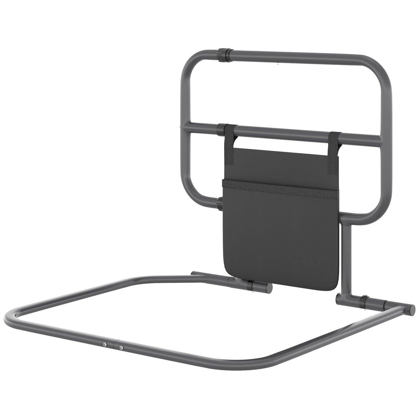 Safety Bed Rail for Elderly Adults Folding Bed Assist Rail with Storage Pocket