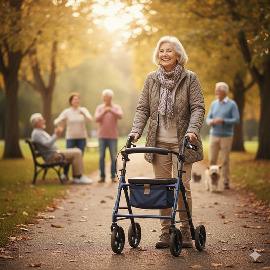 Choosing Your Movement Partner: Rollator vs. Walker vs. Walking Stick