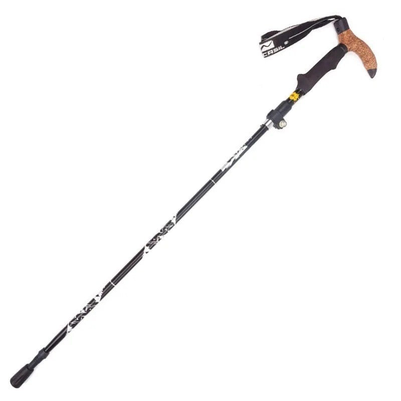 Folding T-Handle Walking Cane – Adjustable Aluminum Alloy Trekking Pole & Crutch