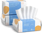 Cotton Face Tissue, Ultra Soft Dry Wipes Disposable, Cosmetic Facial Cleansing Towel for Makeup Removing, Baby Care, Surface Cleaning (300 Count)