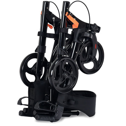 Lightweight Aluminium Folding Walking Mobility Aid with 4 Wheels