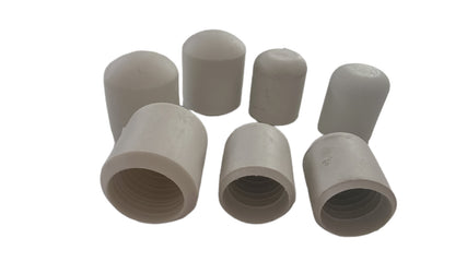 White Rubber Ferrules Walking Stick Chair Table Furniture Leg Feet Cap Ends Grip