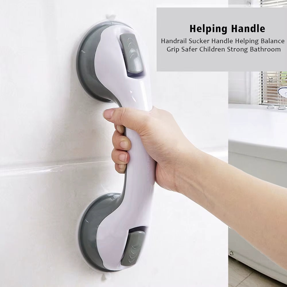 2PCS Bathroom Suction Support Grab Handle Bath Shower Safety Suction Grip Hand Rail for Seniors Elderly Safety Suction Cup