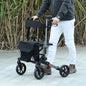 Adjustable 4 Wheel Rollator W/ Seat Bag Folding Mobility Walker