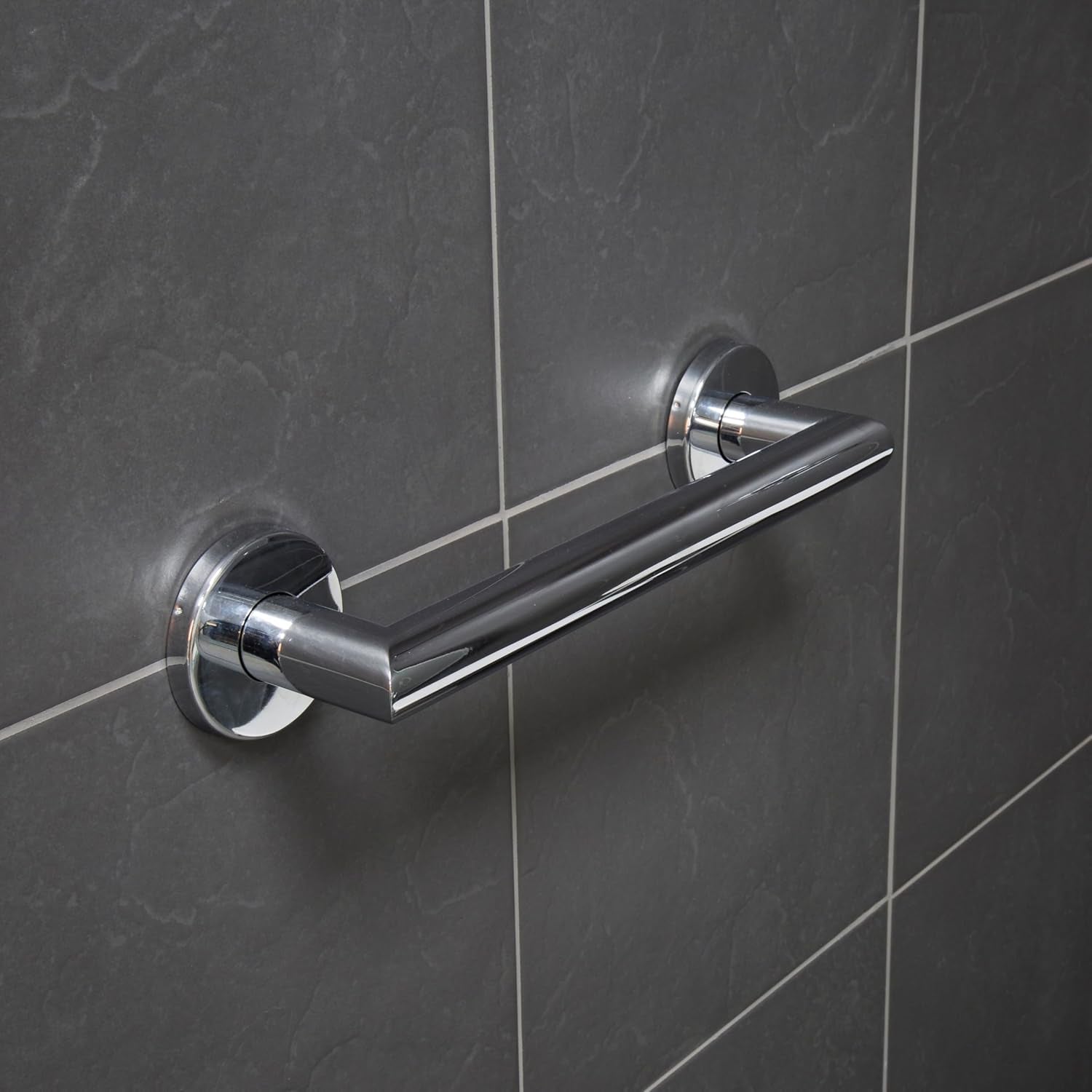 Croydex AP506105 300Mm Modern Safety Support Rail Stainless Steel Grab Bar for B