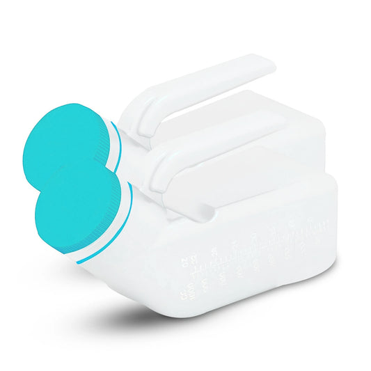 2PCS Male Urinal Portable Incontinence Bottle for Men Travel W/ Night Light - UK