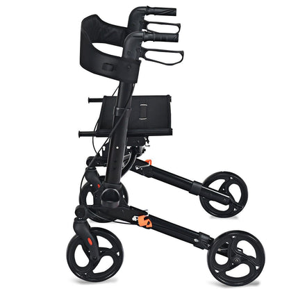 Lightweight Aluminium Folding Walking Mobility Aid with 4 Wheels
