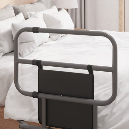 Safety Bed Rail for Elderly Adults Folding Bed Assist Rail with Storage Pocket