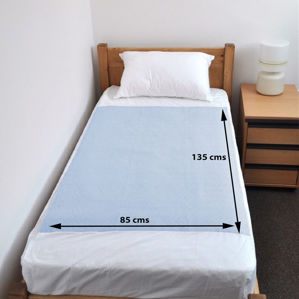 Comfortcare Eco Blue, Washable, Incontinence Pad/Waterproof Mattress Protector