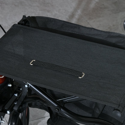 Adjustable 4 Wheel Rollator W/ Seat Bag Folding Mobility Walker