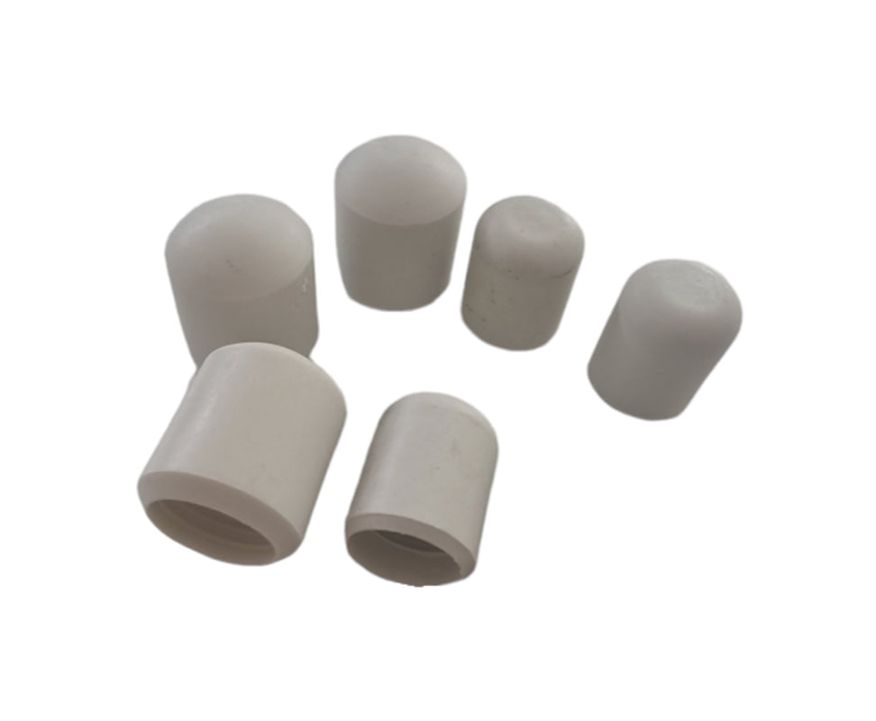White Rubber Ferrules Walking Stick Chair Table Furniture Leg Feet Cap Ends Grip