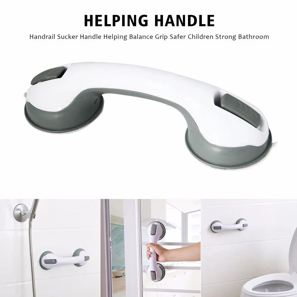 2PCS Bathroom Suction Support Grab Handle Bath Shower Safety Suction Grip Hand Rail for Seniors Elderly Safety Suction Cup