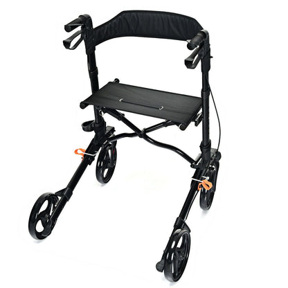 Lightweight Aluminium Folding Walking Mobility Aid with 4 Wheels