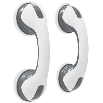 2 X SAFETY SUPPORT HAND RAIL HANDLE BAR GRIP GRAB SUCTION BATH BATHROOM SHOWER