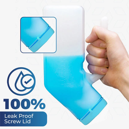 2PCS Male Urinal Portable Incontinence Bottle for Men Travel W/ Night Light - UK