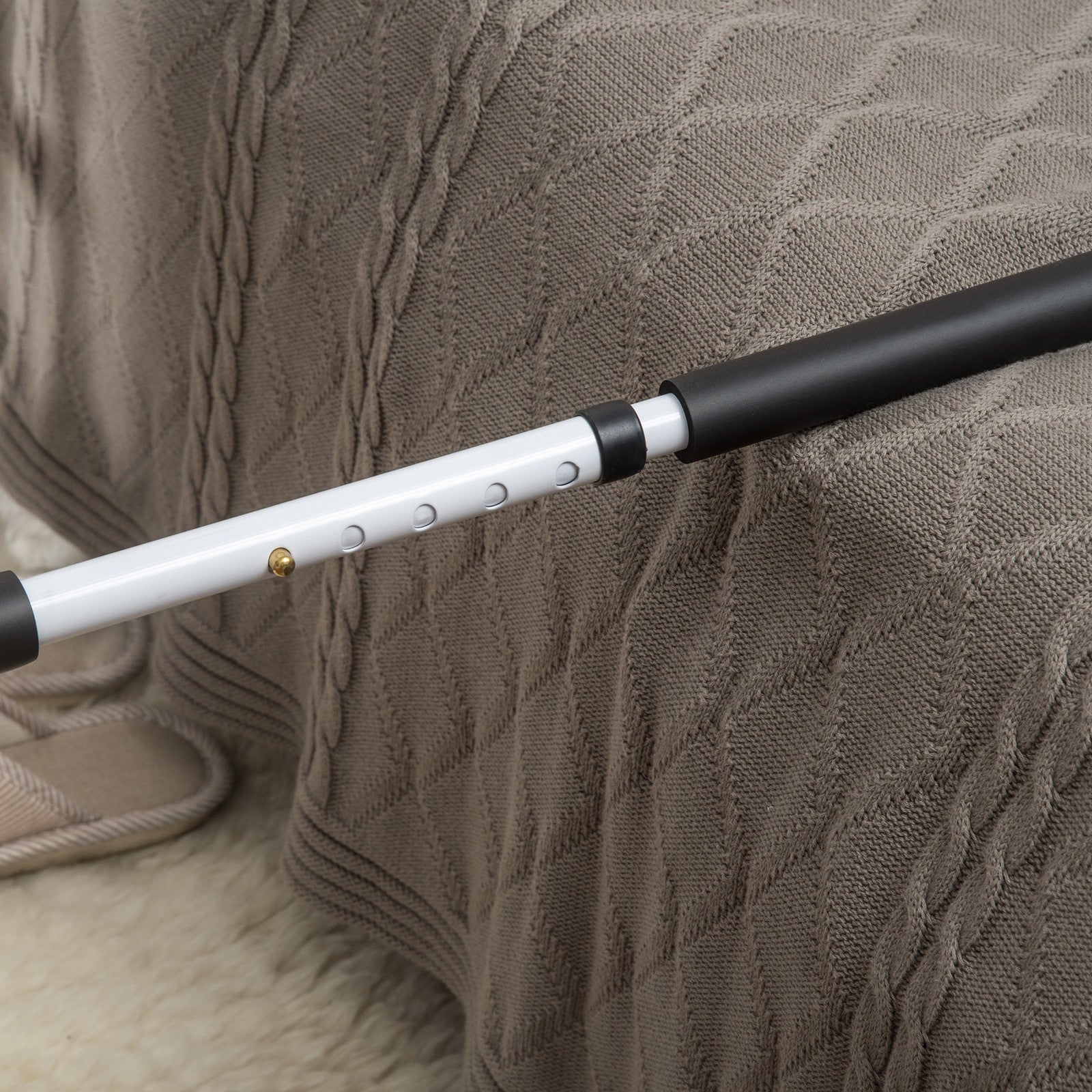 Safety Bed Rail Adjustable Bed Assist Rail with Pocket for Disabled and Senior