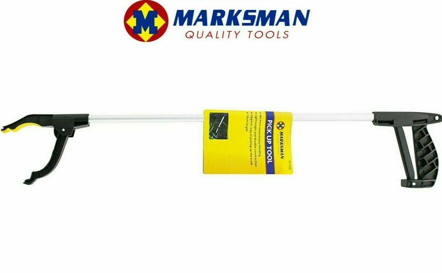 2X 76Cm MARKSMAN Litter Picker Tool Rubbish Debris Pick up Long Mobility Reach
