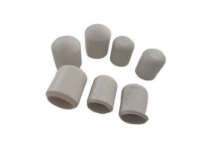 White Rubber Ferrules Walking Stick Chair Table Furniture Leg Feet Cap Ends Grip