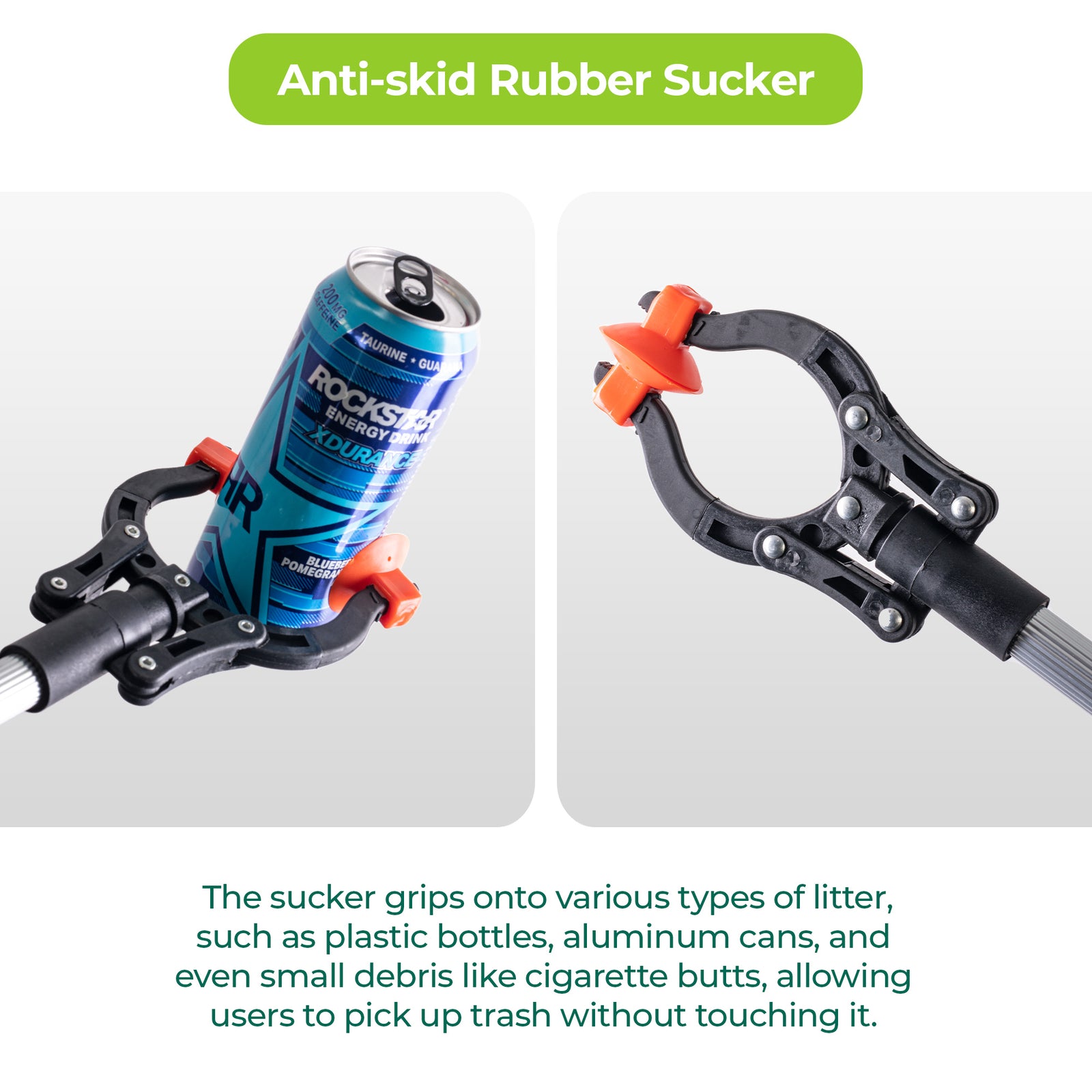 Aluminium Litter Picker 80Cm Long Reach Indoor Outdoor Rubbish Grabber Hand Tool