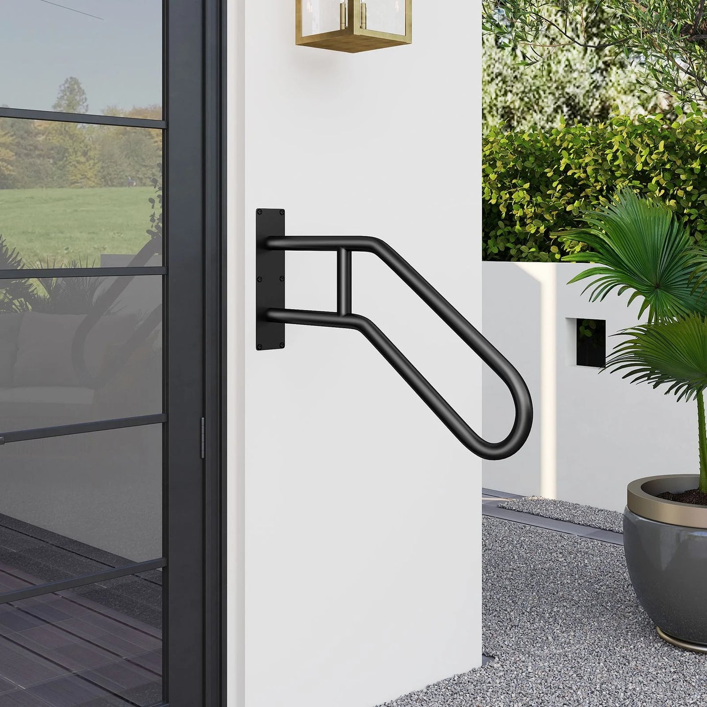 U-Shape Safety Handrail with Matte Finish for Elderly Kids