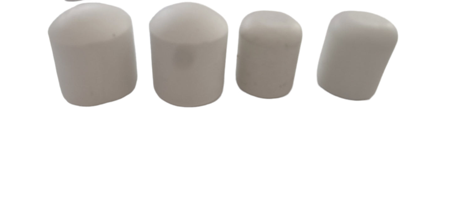 White Rubber Ferrules Walking Stick Chair Table Furniture Leg Feet Cap Ends Grip