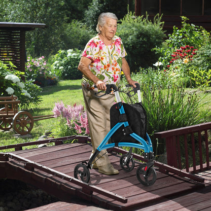 Walker for Seniors Foldable Rollator Walker with Lightweight Aluminum Frame