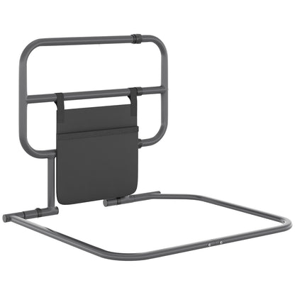 Safety Bed Rail for Elderly Adults Folding Bed Assist Rail with Storage Pocket