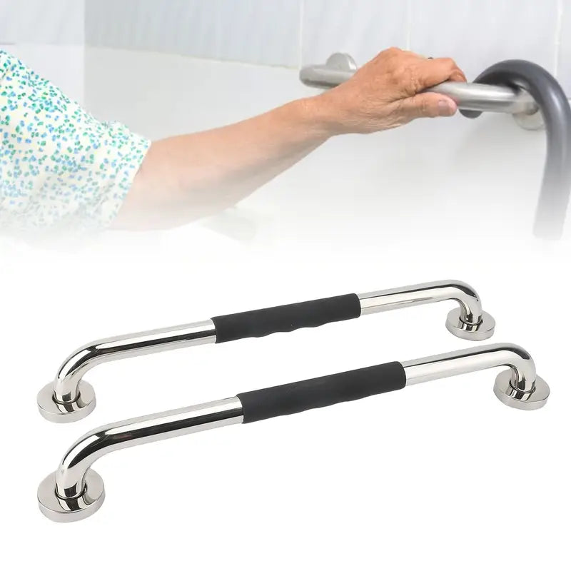 Grab Rail Handle Stainless Steel Silicone 30cms 12in 1pcs