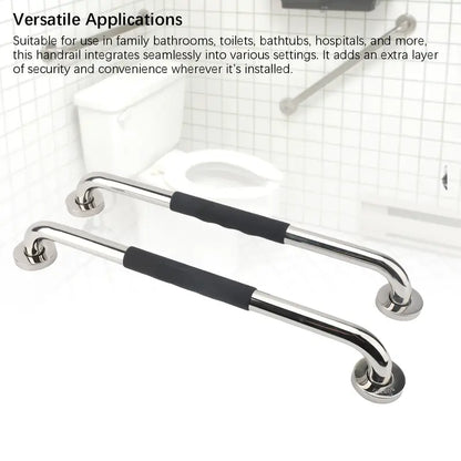 Grab Rail Handle Stainless Steel Silicone 30cms 12in 1pcs