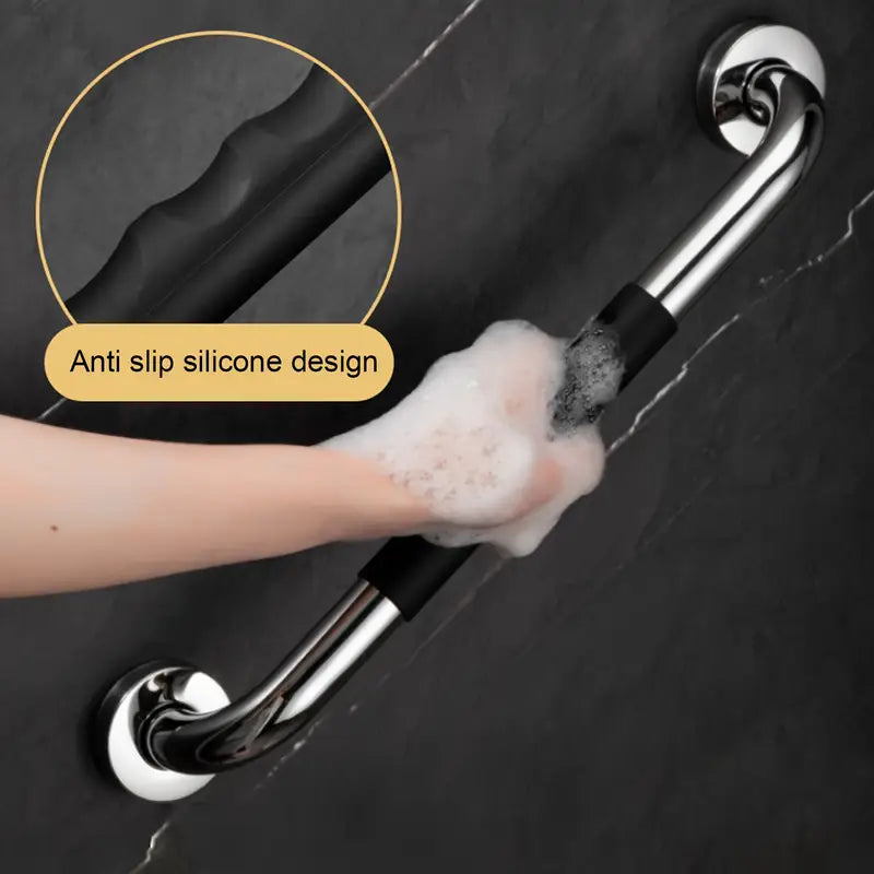 Grab Rail Handle Stainless Steel Silicone 30cms 12in 1pcs