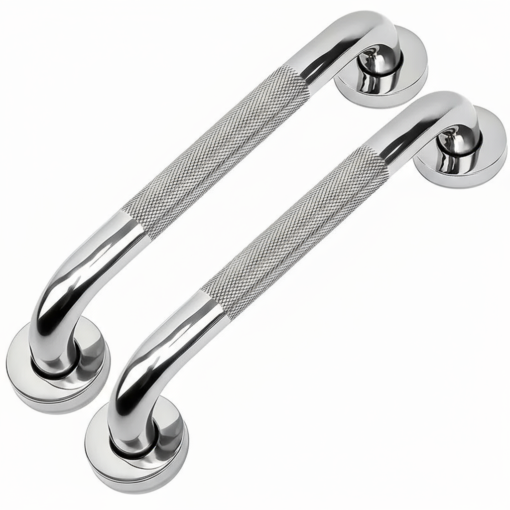 Grab Rail Stainless Steel Anti Slip 29.9cm 11.77cm 2pcs