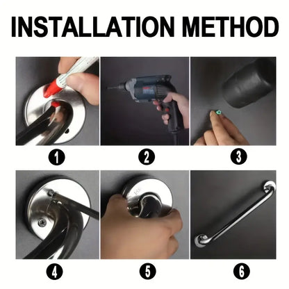 Grab Rail Handle Stainless Steel 30cms 11ins