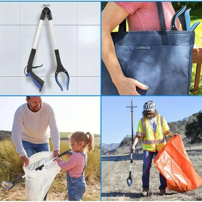 Long Reach Grabber Magnetic Tip Rotating Head 2pcs