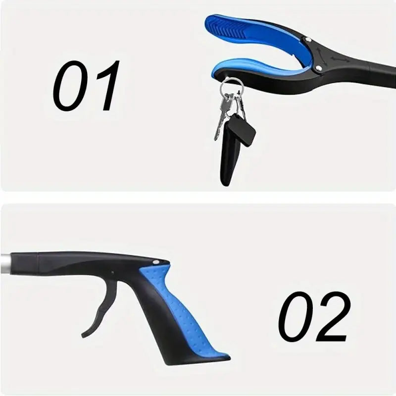 Long Reach Grabber Magnetic Tip Rotating Head 2pcs