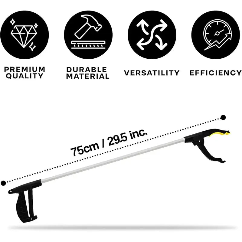 Long Reach Grabber with Magnetic Tip 75cm 29.5in 4pcs