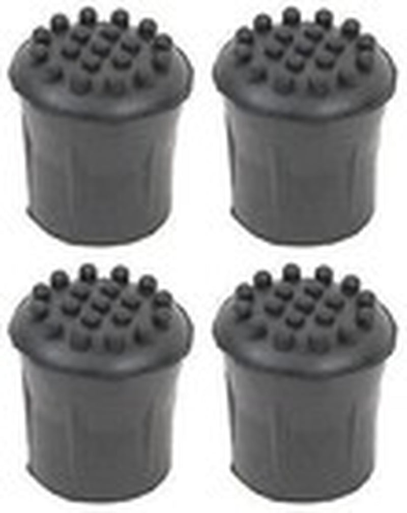 Heavy Duty Walking Stick Rubber Ferrules 2Pc Black 16Mm Cane Crutch Bottom End