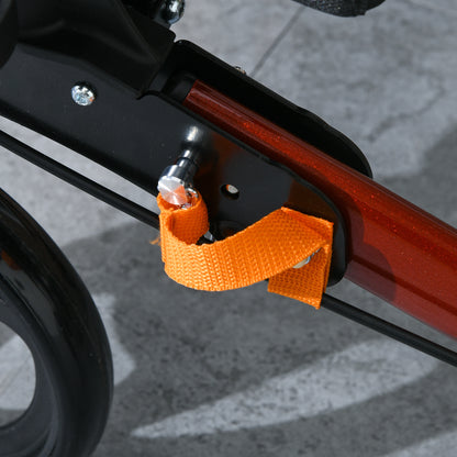 Adjustable 4 Wheel Rollator W/ Seat Bag Folding Mobility Walker